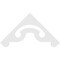 Ekena Millwork Pitch Northwest Architectural Grade PVC Gable Pediment, 72"W x 36"H x 1"P (12/12) GPP072X036X100NOR - alternate 3